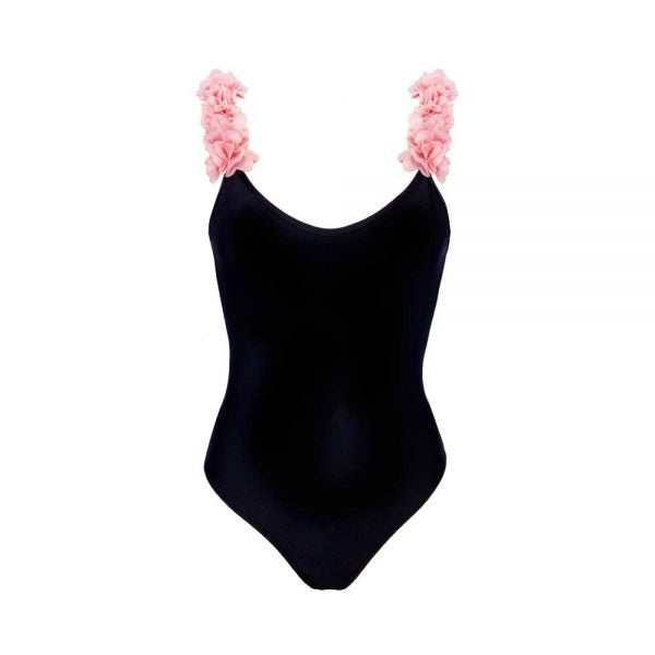 Wholesale Solid Color Petals Kids Swimwear
